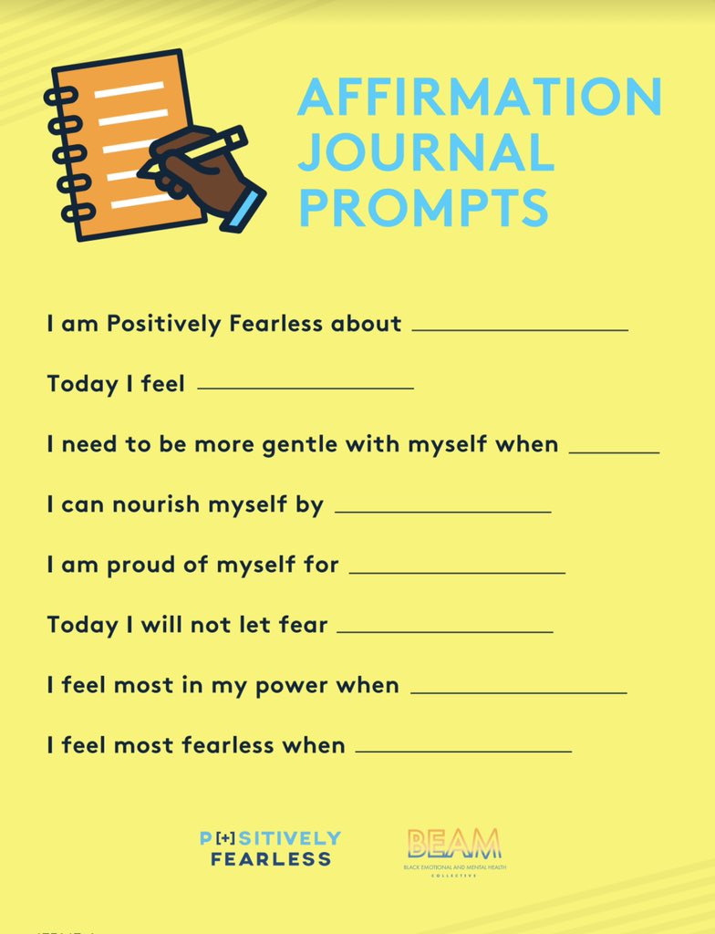YoloAkili's tweet photo. This weeks prompts via #PositivelyFearless and @_beamorg on Instagram. 📝📝 {image description in alternate text} Put a little time in tonight fam.☀️ https://t.co/TzipMq7GBv