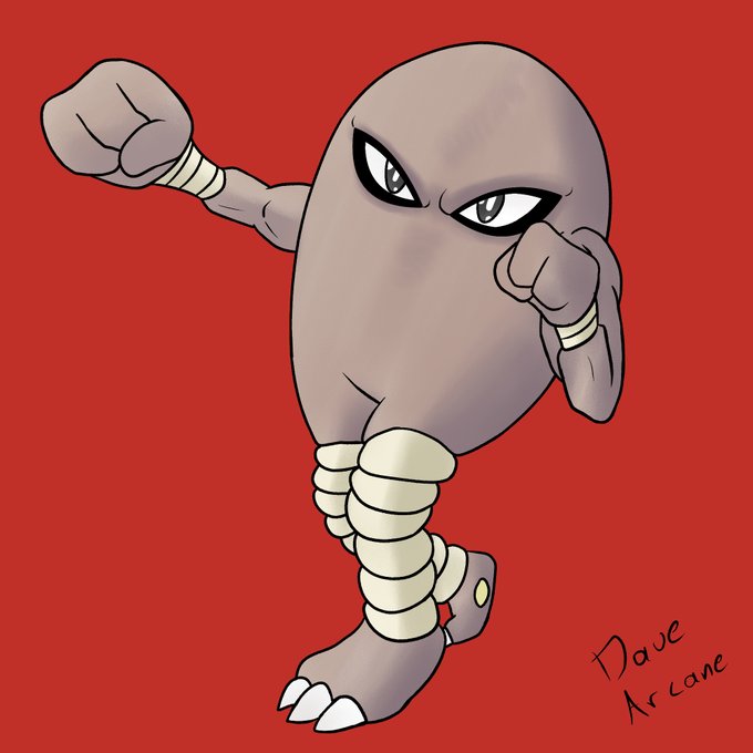 hitmontop, hitmonlee, and hitmonchan (pokemon) drawn by garrett_hanna