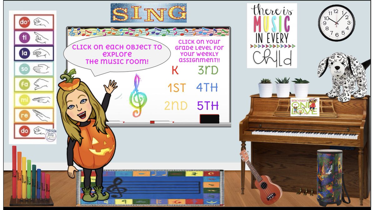 Time for some virtual Halloween fun for when students are working from home! 👻🎃🦇🕸 #gwproud #weRPrexies #elmused #virtualteaching #virtuallearning #MusicEducation