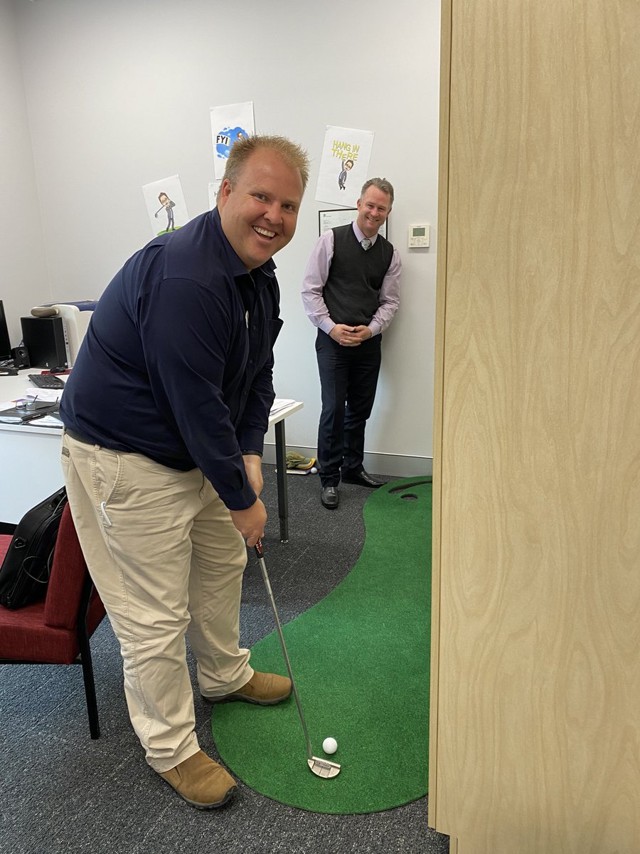 Well this is a first! Putting in the Principal’s office.⛳️ #TheFatheringProject is partnering with #BanksiaRoadPS. We’ll tee-off in 2021 to connect more fathers and father figure with the school for the benefit of student outcomes.🏌️‍♂️ Thanks @hamishwoudsma and @JaniceAzzopard6