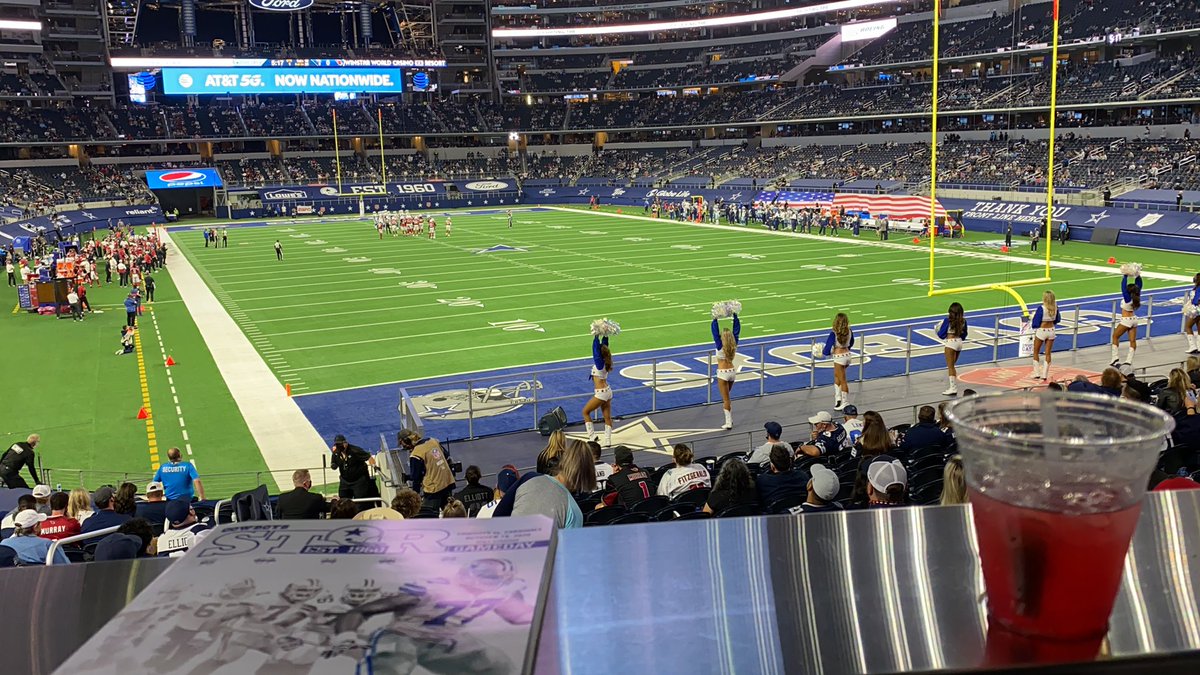 BMS_Wilderness's tweet photo. @BMS_Derek check it out, MNF from a fully stocked hall of fame suite. Having a badass time. First game. #CowboysNation https://t.co/wgPa0AB8Wz