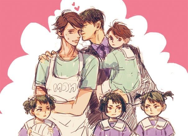 TheRealUshijima's tweet photo. Me and my lovely wife @KingToruOikawa  and our kids https://t.co/q3hWGFfbbV