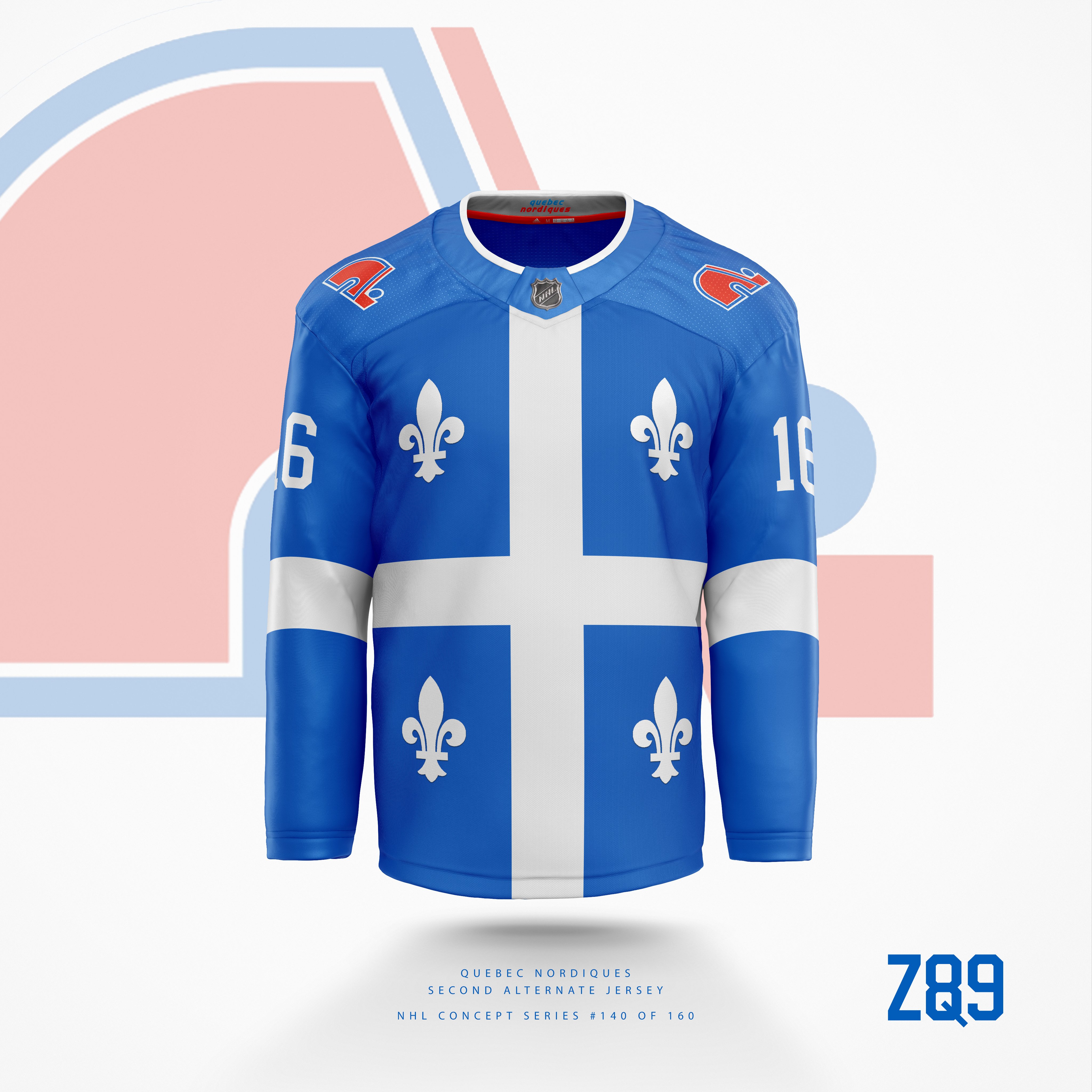 Z89Design on X: No time tomorrow, so here they are tonight! Quebec  Nordiques concepts! One of my all time favorite looks in NHL history, I'm  bringing it to the modern Adidas template