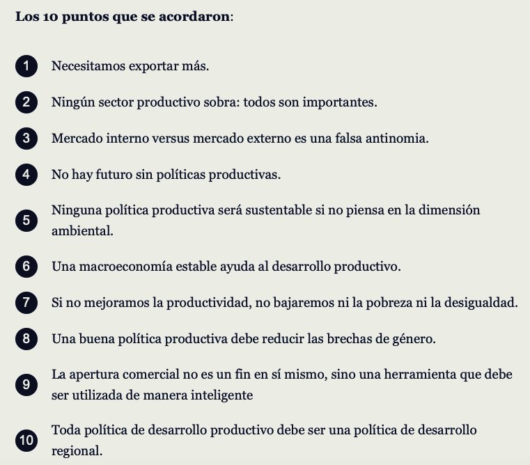 1. Bajen los impuestos. 

2. Provean seguridad jurídica. 

3. Asegúrense que están cumpliendo con los puntos 1. y 2. 

4. No se precisa nada más.