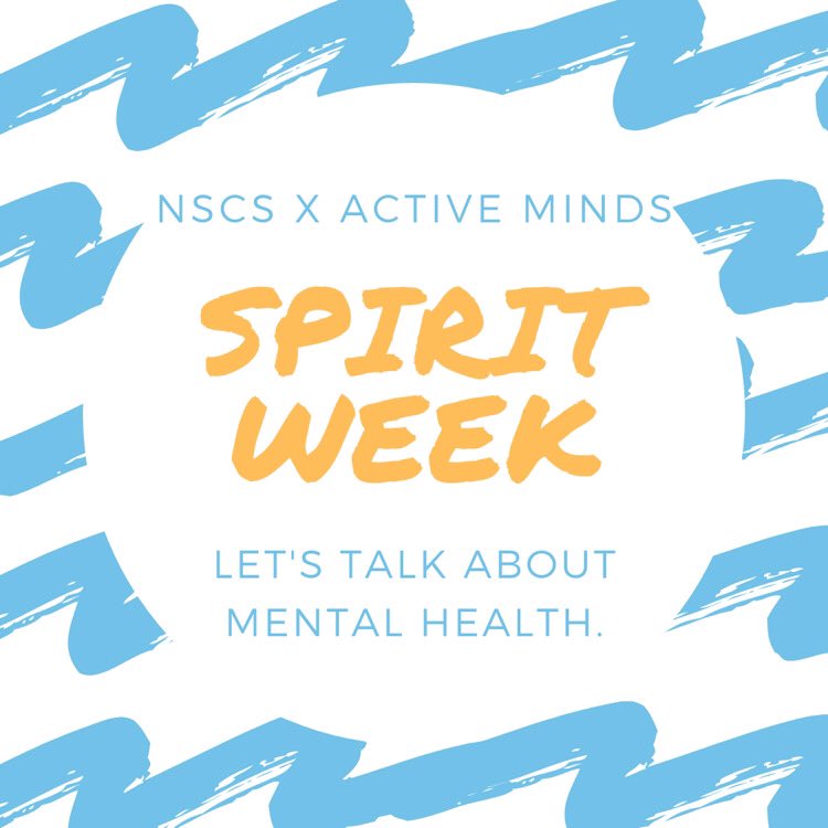 NSCS_UofA's tweet photo. This week we will be posting every day different topics of mental health and we will be ending our week with a fundraiser for mental health. Be the change that evolves the conversation surrounding mental health! https://t.co/ZVpCyZuqW7