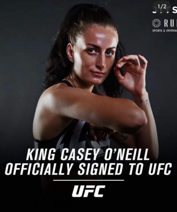 Caoilte de Barra (@caoiltedebarra) on Twitter photo Casey O'Neill (5-0) π΄σ §σ ’σ ³σ £σ ΄σ Ώ has officially signed with the UFC.
Now training out of Tiger Muay Thai, she fought mainly under the Eternal MMA banner in Australia before her last bout at Abu Dhabi Warriors.
At only 23 she's got lots of time to develop. She's definitely one to watch. Casey O'Neill (5-0) π΄σ §σ ’σ ³σ £σ ΄σ Ώ has officially signed with the UFC.
Now training out of Tiger Muay Thai, she fought mainly under the Eternal MMA banner in Australia before her last bout at Abu Dhabi Warriors.
At only 23 she's got lots of time to develop. She's definitely one to watch.