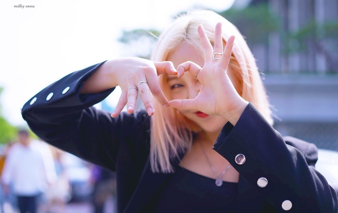 when she does this cute heart thing