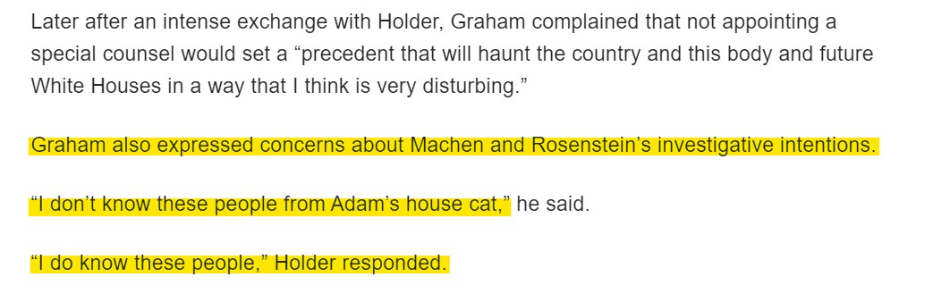 June 2012: AG Eric Holder appoints Rosenstein and Ron Machen to investigate National Security leaks that resulted in detailed info about O'Bidens kill list, Stuxnet and other leaks