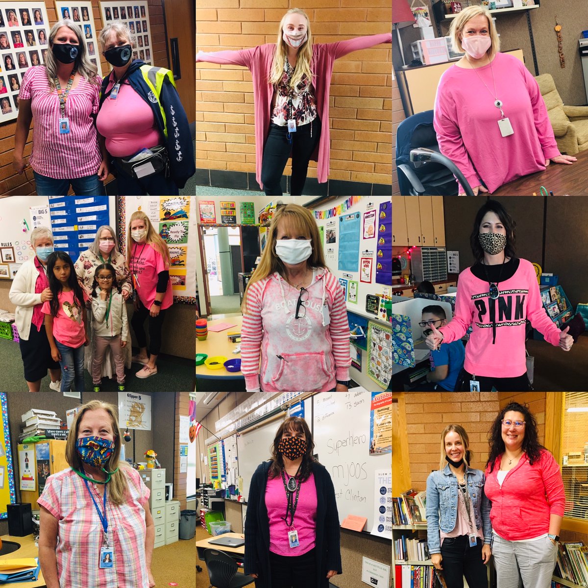 DavisMoves's tweet image. West Clinton goes pink for breast cancer awareness! 💕👏