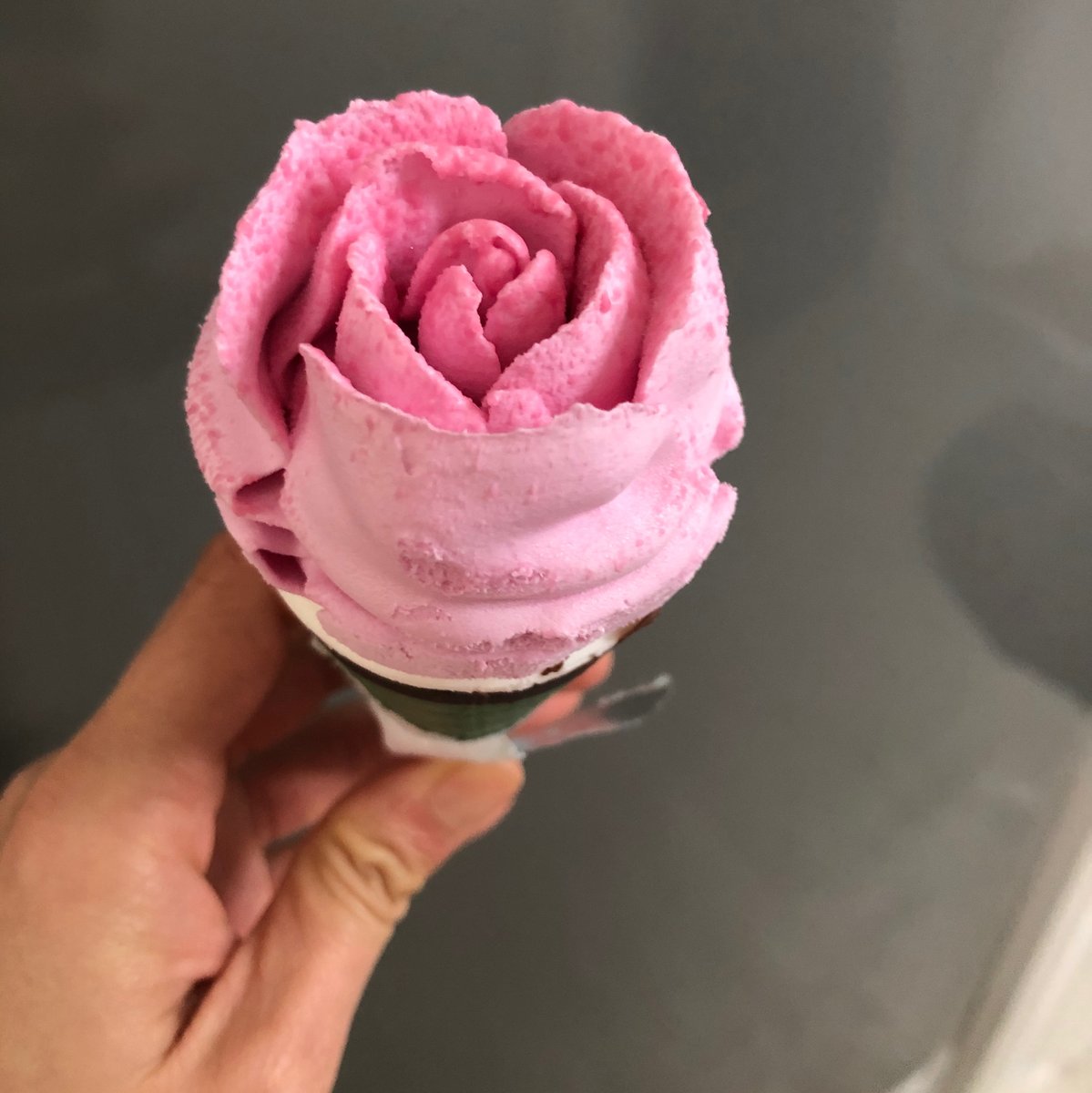 Strawberry rose ice cream cones from Co-Ops. Tasty and beautifully presented. Creativity is everywhere in our daily life, but we often take it for granted. #icecreamcones #strawberryroseicecream #coops #supermarket #creativity #creative #creativityinlife