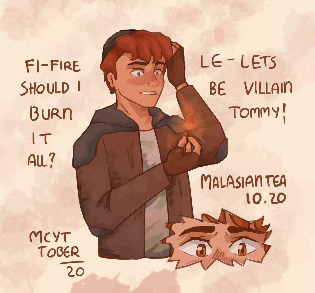 Another mccytober day! 20 Fire
#mcyt #mcyttober #wilbursootfanart #wilbursoot