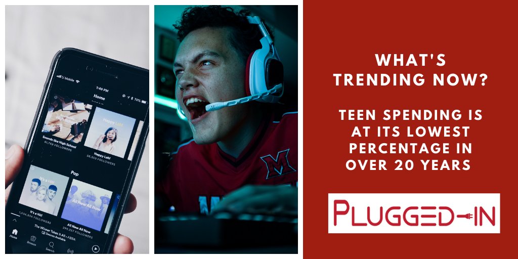 Plugged-In is back with this week's trend! 

American teens are spending less money in 2020 than they have in the last two decades, and we're seeing a 9% drop from a year ago according to a Piper Sandler report.

#pluggedin #teenspending #genz