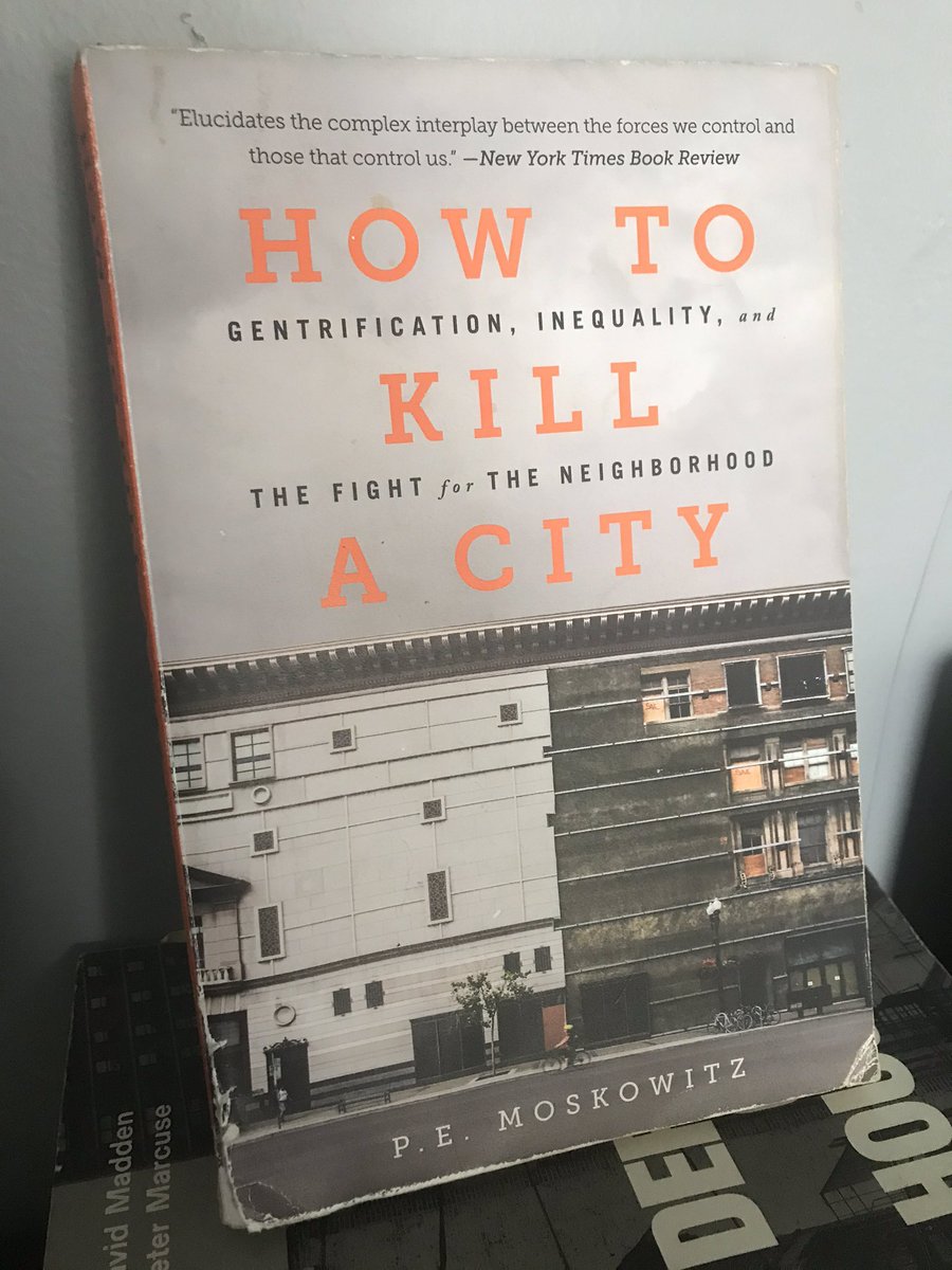 “How to Kill a City” by  @_pem_pem - the 2nd book i read from the pile! illustrates gentrification through examples from new orleans, detroit, san francisco, & new york. this book first helped me understand gentrification as a systematic process instead of an individual decision