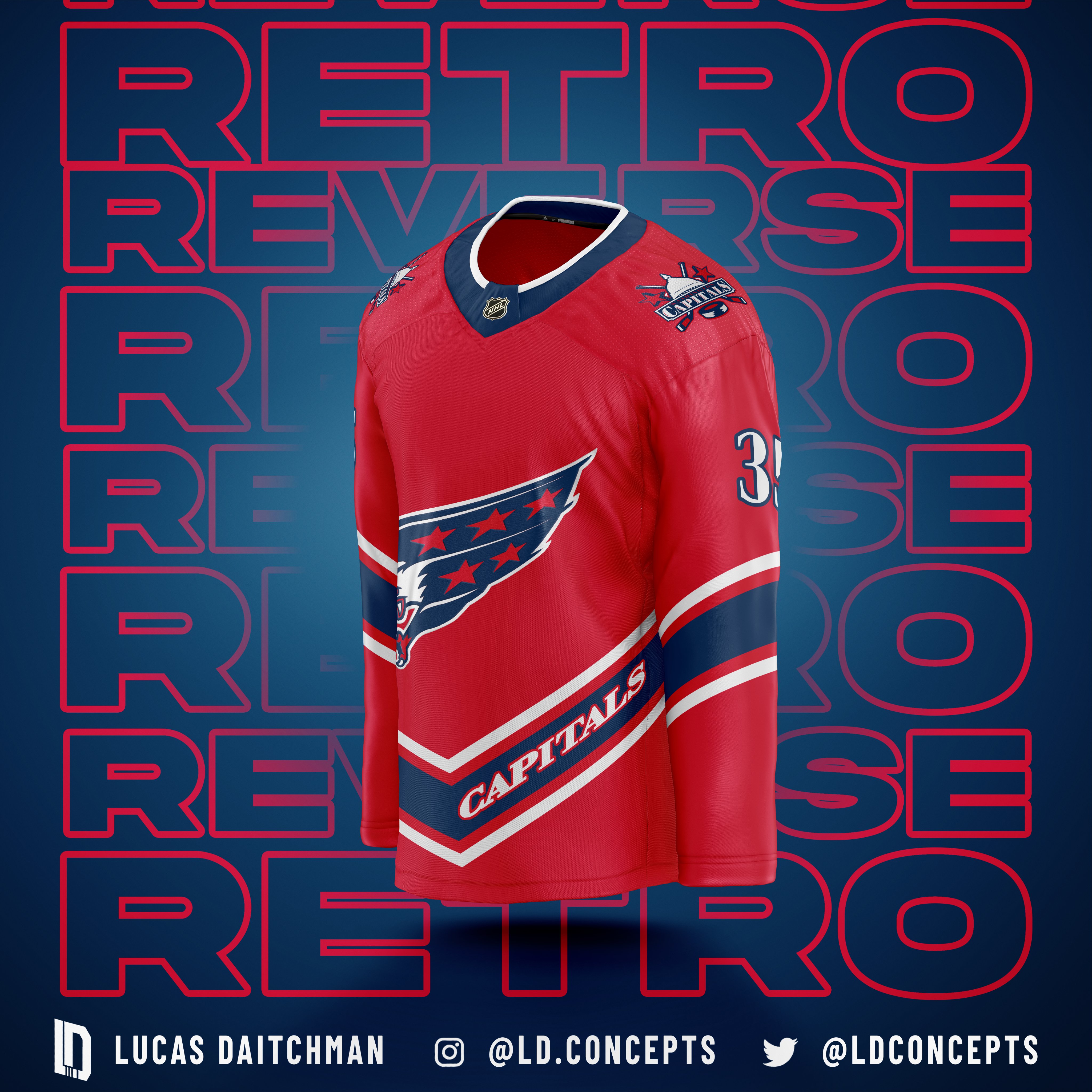 Washington Capitals Reverse Retro jerseys are now available