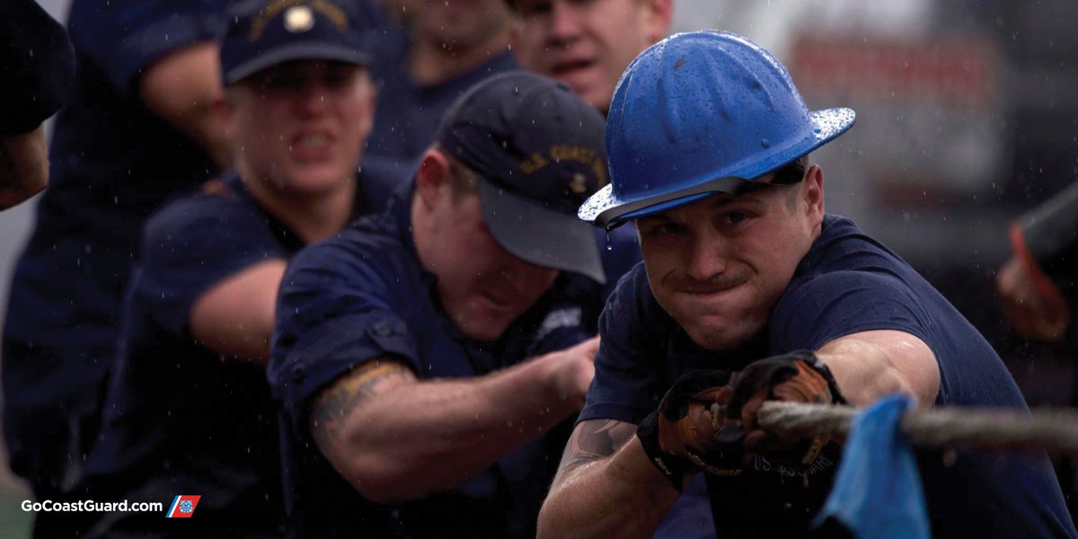 USCG's tweet photo. When you believe in yourself and your team, you can achieve anything. Chat with a recruiter today about joining the #CoastGuard: https://t.co/2XuIk23EIA. #MotivationMonday #USCG #SemperParatus #GoCoastGuard #military #militarycareer #notyouraverageday #notyouraveragejob #whyjoin https://t.co/Wl0GYlyAwp