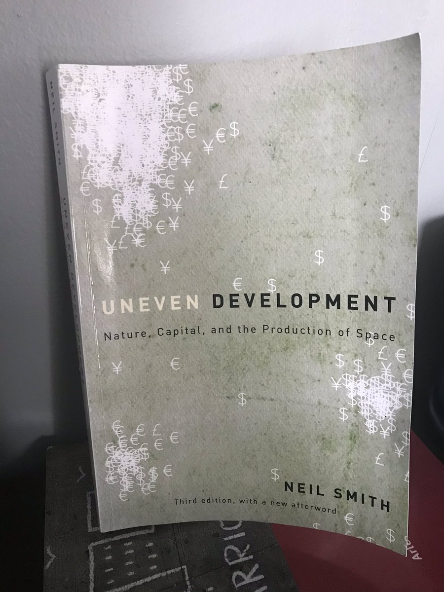 “Uneven Development” by Neil Smith - another one I’m just starting, really comprehensively explains the theory of uneven development. Smith developed the “rent gap” theory of gentrification so I’m reading this to learn more about his work!