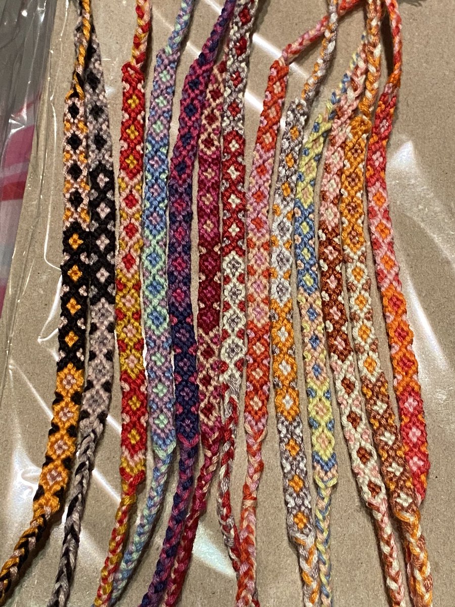 NicolaYoung0112's tweet photo. My #LOccupations have been continuing with making bracelets and expanding to bookmarks 🔖🧵🥰 https://t.co/30dKjY1xwo