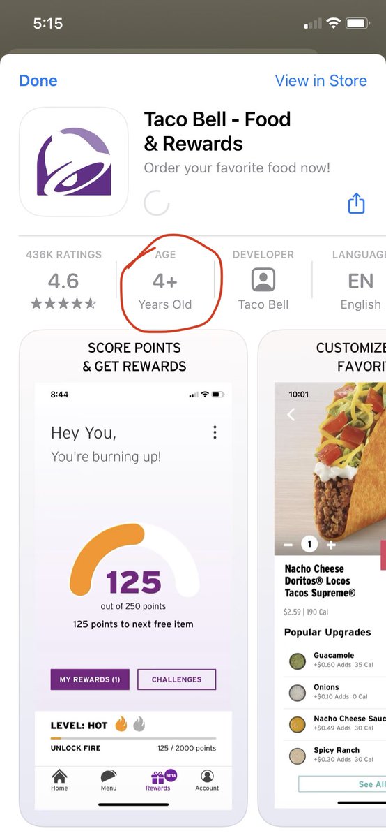 I love that the Taco Bell app only requires you be 4 years old to order. Because it’s never too early to absolutely WRECK your digestive system. (this is coming from a person who regularly does so)