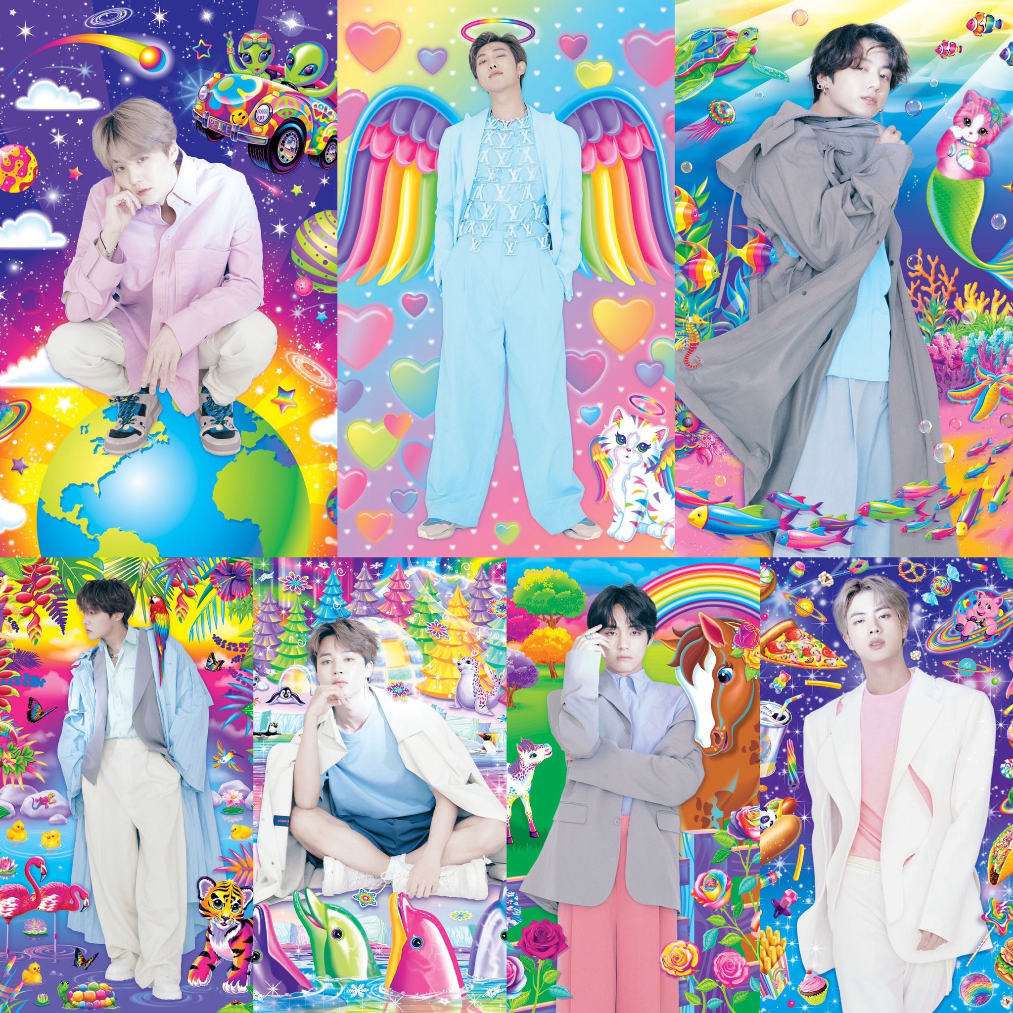 BTS in new collaboration with Lisa Frank and Louis Vuitton - #PressOnePH
