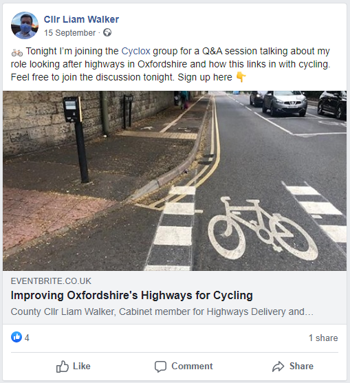 OXONdotTECH's tweet photo. @PedalandPost @OxfordshireCC Well this event obviously didn't teach him much... https://t.co/dut8LhD5C5