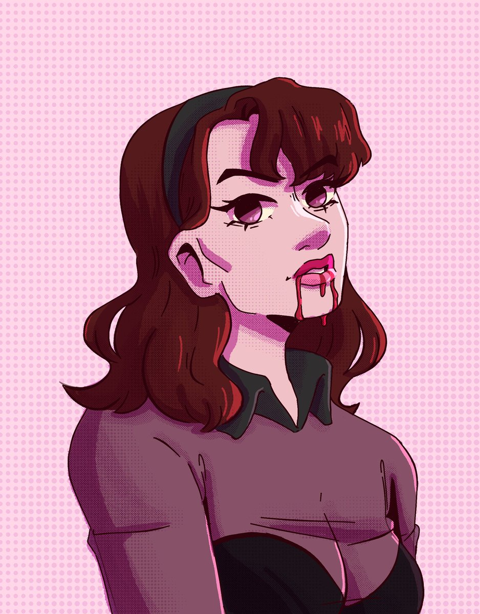 Tried out halftones in Fresco✨ #cartoon #drawing #art #artist https://t.co/LZL5PpRgiM