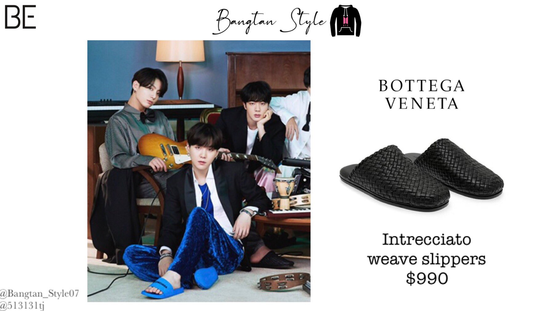 Suga BTS is carrying Bottega Veneta Cassette bag, the iconic Bottega Veneta  collection with its signature Intrecciato weaving…