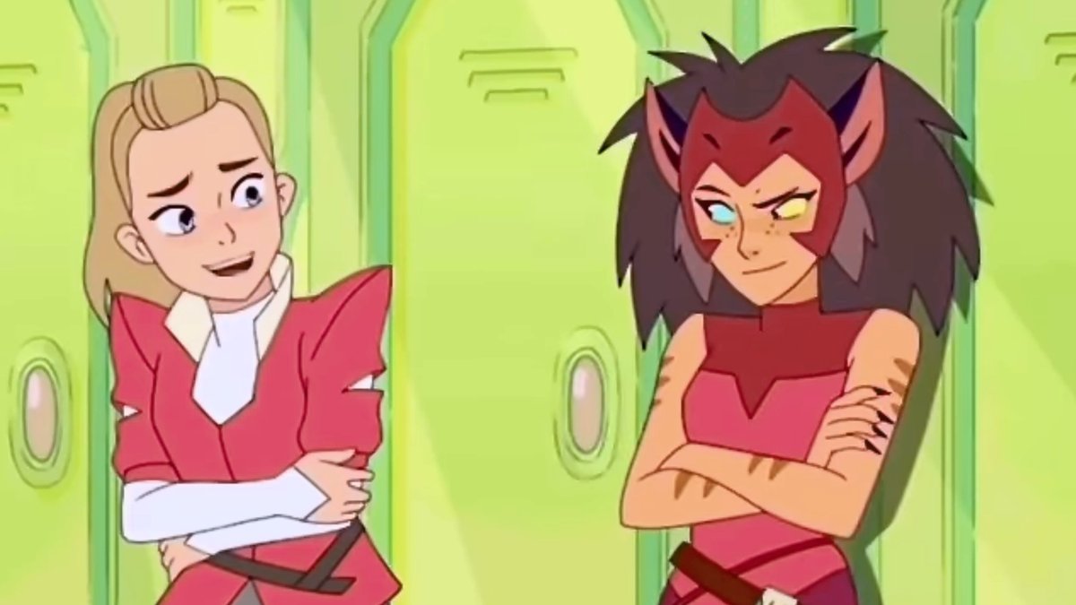 Definitely don't think about -How Catra endured abuse for her whole life just to stay with Adora and in hopes to realize their dream of "calling the shots" together -How she protectively slept at Adora's foot side since she stirred a lott in her dreams.- #Shera  #spop  #Catra