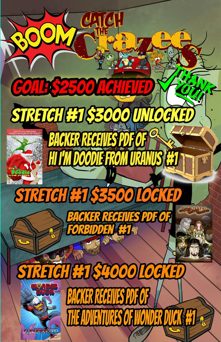 Catch The Crazee's https://t.co/3jxUlvWxhP #kickstarter #kickstartercampaign #comics #indie #indiecomics #comicbooks #comic #comicbooks #comicart #comicbookart #comicartist #artist #cartoon #writer #indieartist #pledge #backer #fund #toys #allages #kidsbrand #funny #comicstrip https://t.co/JLTgf0WK0b