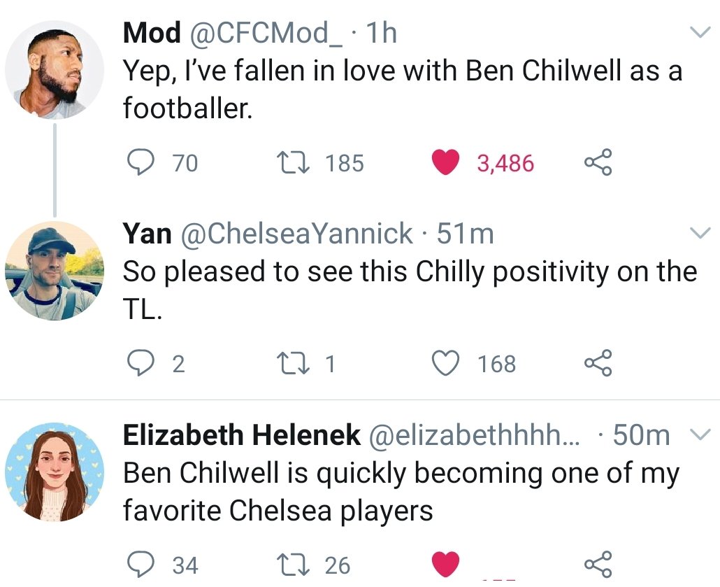 This right >>>
(@BenChilwell is getting everything he deserves). #CFC https://t.co/ndJXOIOr6F