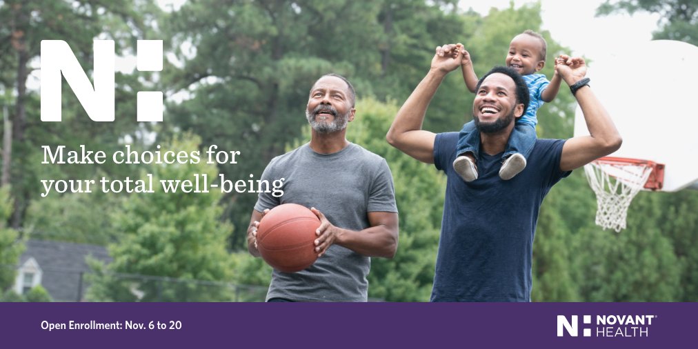 .<a href="/NovantHealth/">Novant Health</a> team members, mark your calendars! Open Enrollment for benefits will be November 6-20. This is an opportunity to review your benefit plans and covered dependents, as well as the 2021 premiums and highlights available on I-Connect.