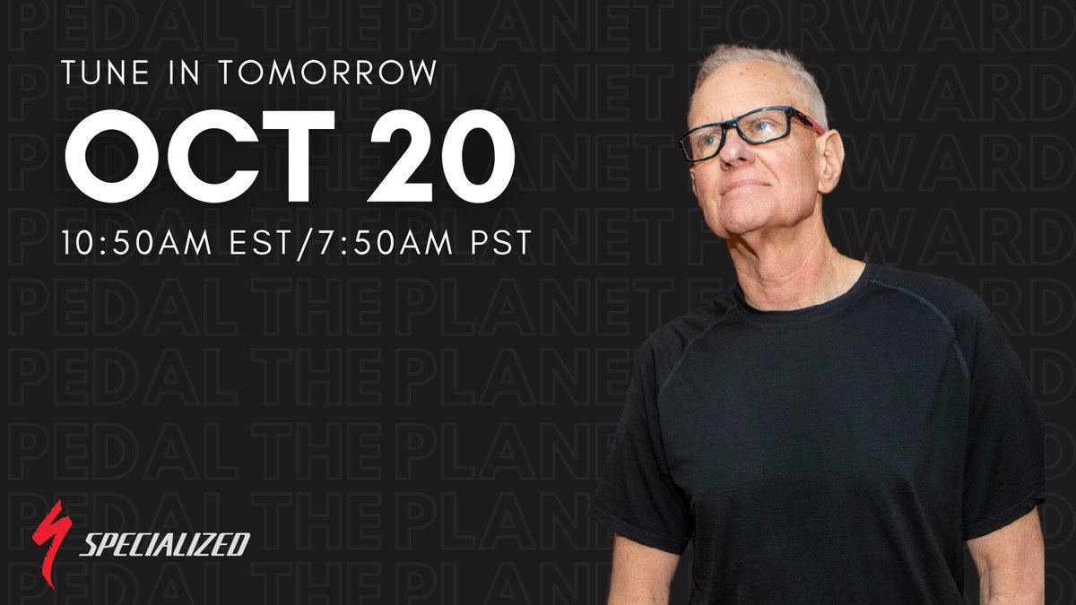 Catch <a href="/iamspecialized/">Specialized Bicycles</a> CEO, Mike Sinyard, tomorrow, 10/20 at 10:50am EST/7:50am PST, on CNBC Squawk on the Street. Mike has a calling: pedal the planet forward. He wants to use the power of cycling to address mental illness and inspire others to realize its potential for healing.