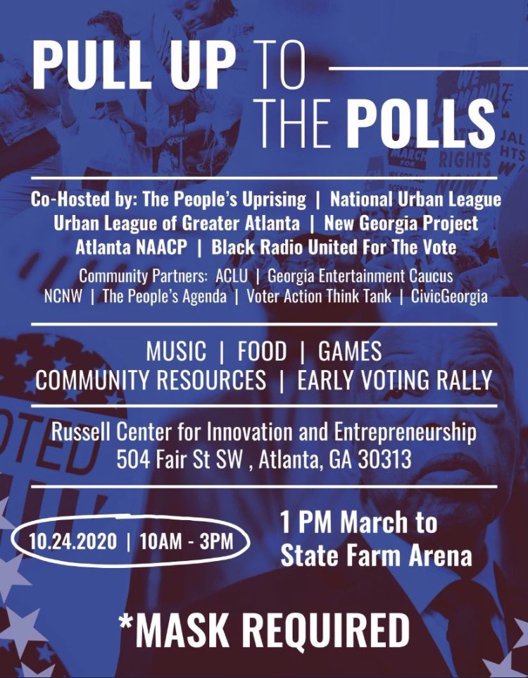 theblackrevolu5's tweet photo. Hope to see you there! #atlanta #vote #community #GoodTrouble https://t.co/NsAhMVNrge
