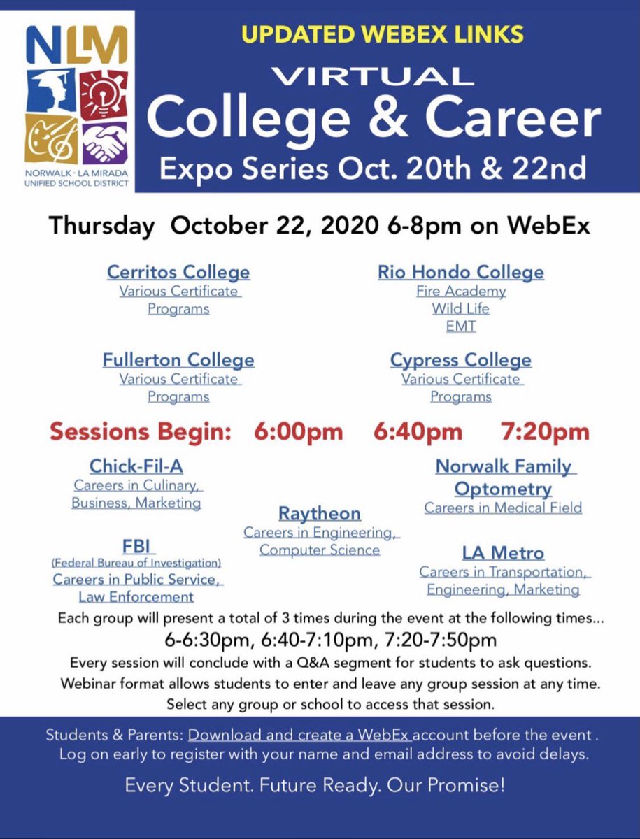Virtual college and career expo
