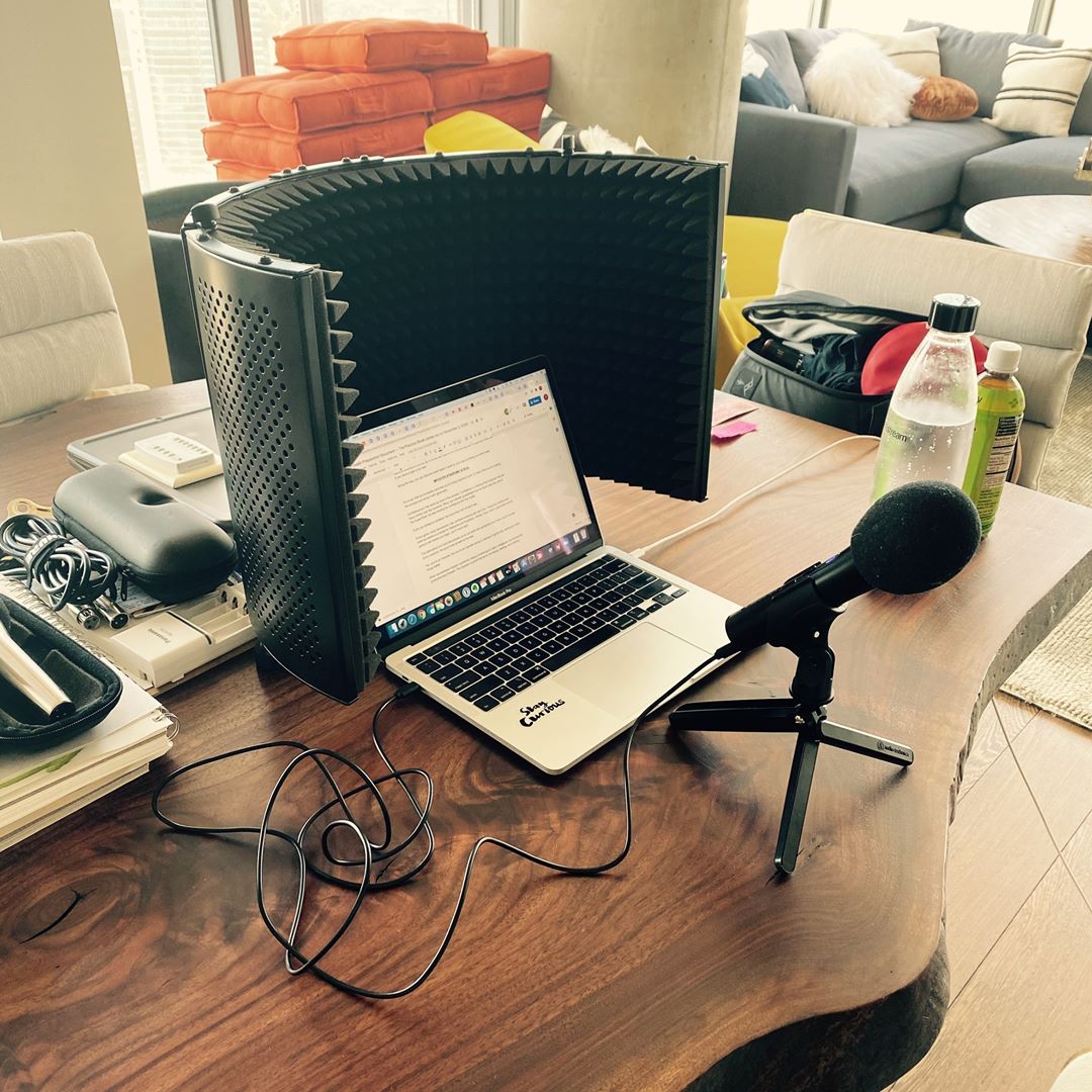 Jeg bærer tøj lommetørklæde Arrangement Tim Ferriss on Twitter: "The pop-up podcast studio. Portable sound shield  from Amazon. https://t.co/a61Omtsau7" / Twitter