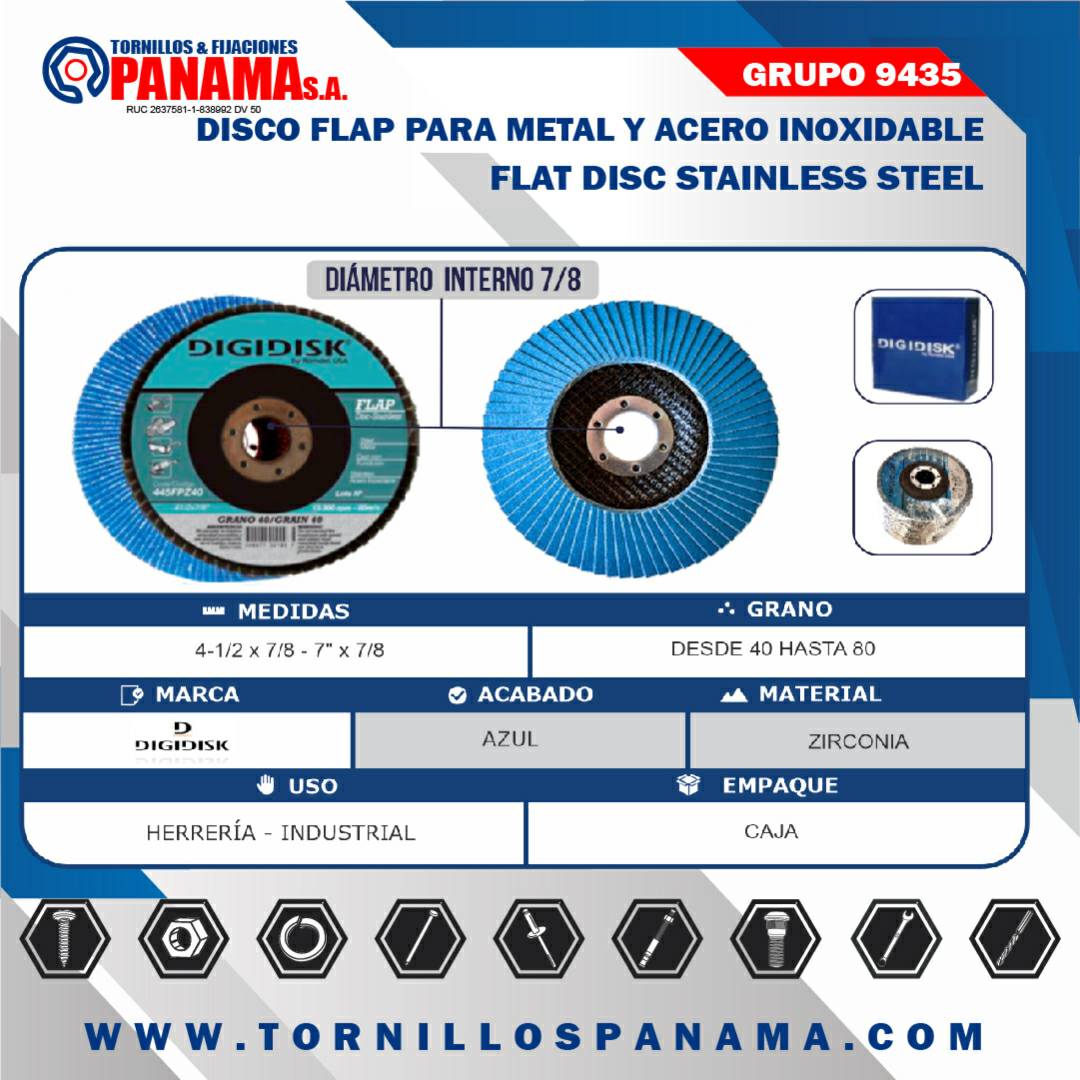 Tornillos Panama on Twitter "Disco Flap para Metal y Acero Inoxidable