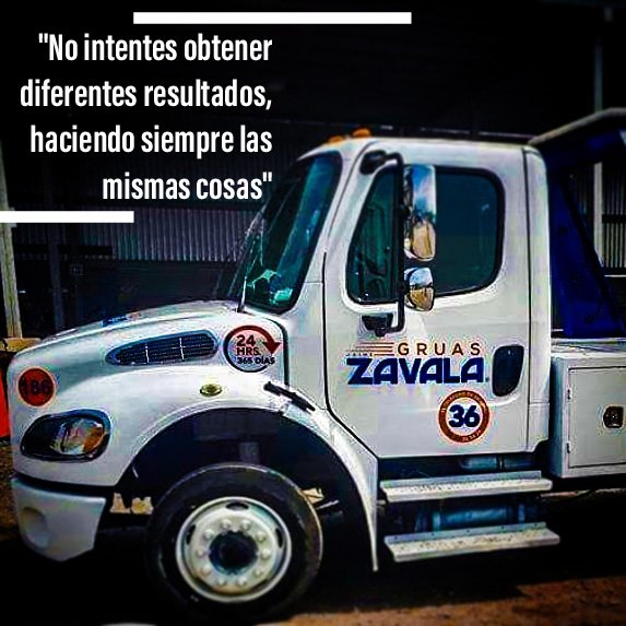 Grúas zavala en #Monterrey y en todo #Mexico
#LunesDeMotivacion #GruasZavala #AuxilioVial #24Hrs #365days
