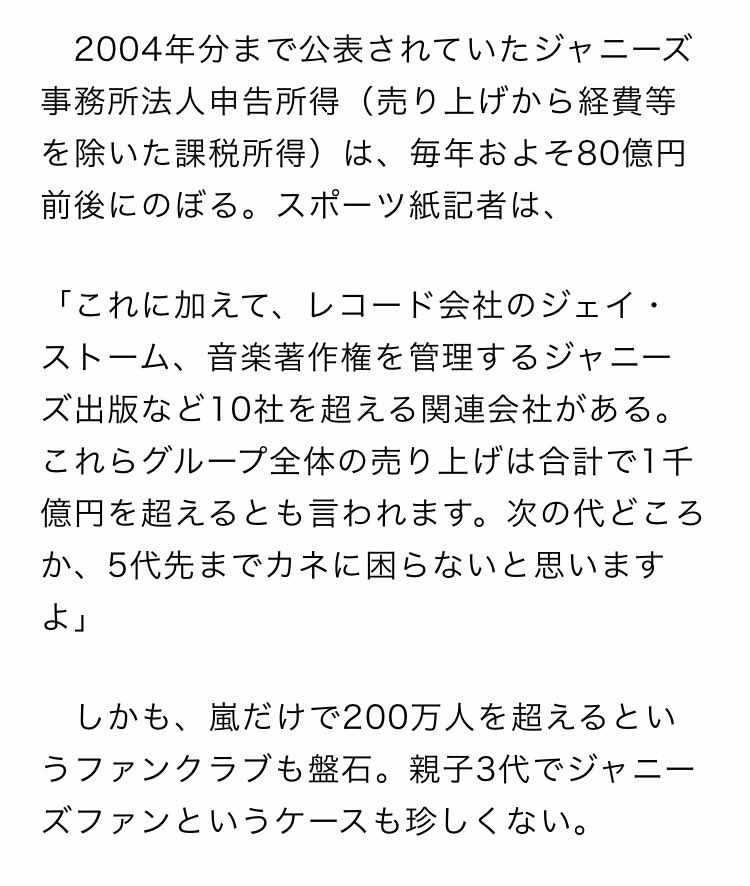 Day ジャニーズは売上でkpop圧倒してるんだけど何言ってるんだろう Sm 554億円 Bighit 495億円 Yg 223億円 Jyp 130億円 ジャニーズ 1000億円超 T Co Rz0gq07jwv