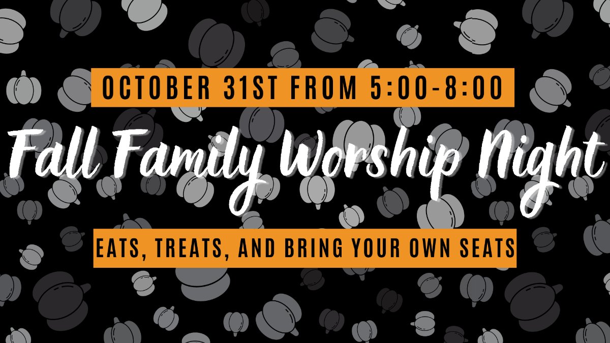 RefineryCC's tweet photo. Don't miss out on the Fall Family Worship Night and Trunk or Treat - https://t.co/uM7RgQDSZN https://t.co/O6DI0uK0Ag
