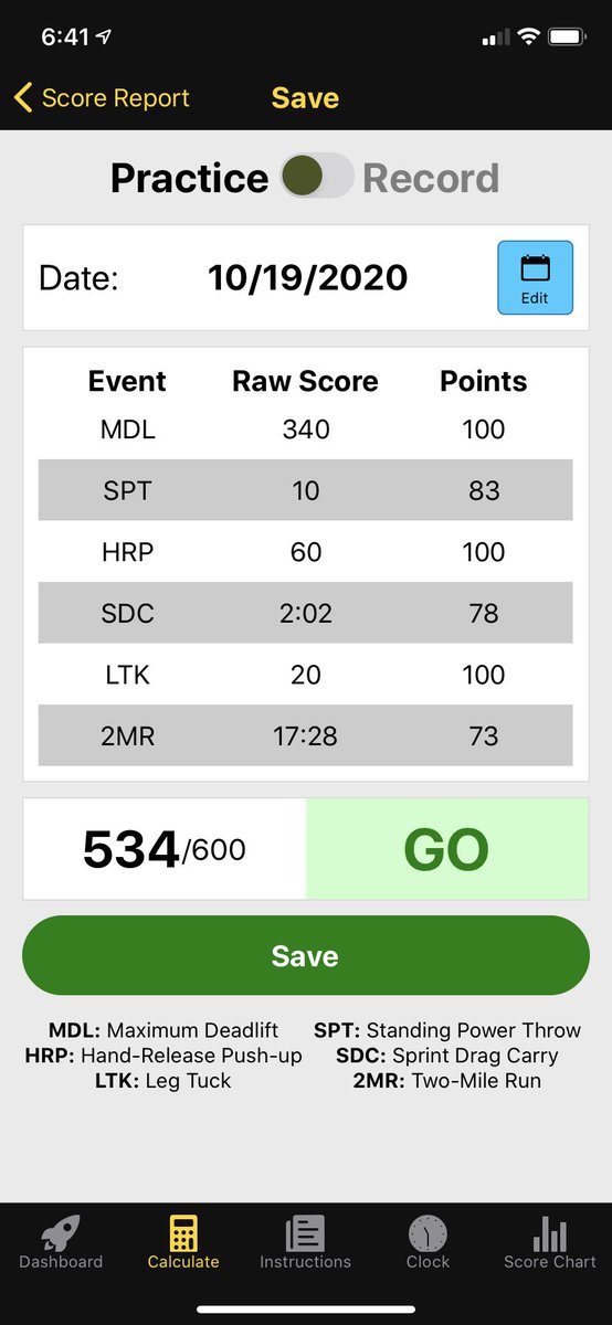 grayham009's tweet image. Day 19 FitOber fitness #challenge #ACFT   Results: