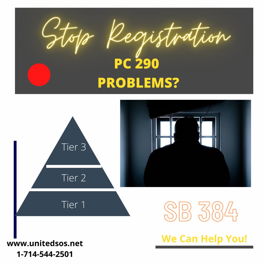New California law allows sex offenders to be removed from the registry

Connect With Us Today!
.
.
🌐unitedsos.net
📧admin@unitedsos.net
📞1-714-544-2501
📍18002 Irvine Blvd. Ste. 108-M, Tustin, Ca 92780

#legaldocumentassistant #lda #290petition #legaldocuments #forms