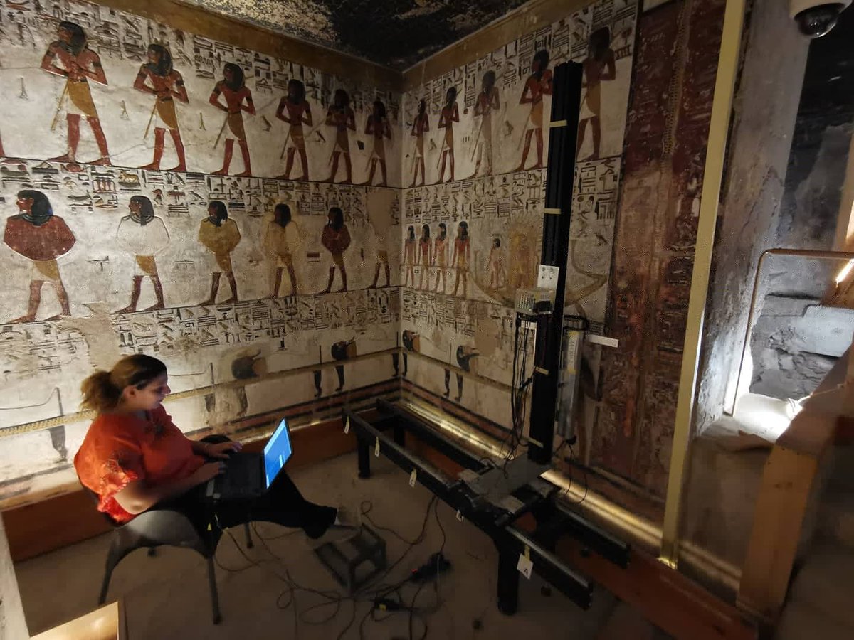 artgizun's tweet photo. KV17, 3D scanner Lucida, @FactumArte
Work in progress.
Photos: September, 2020
More about the project : https://t.co/6t6qEp2c5k
Photos: September, 2020
#Luxor #KV17 #Tomb #SetiI #FactumArte #3DScanning https://t.co/SuwsesXqVT