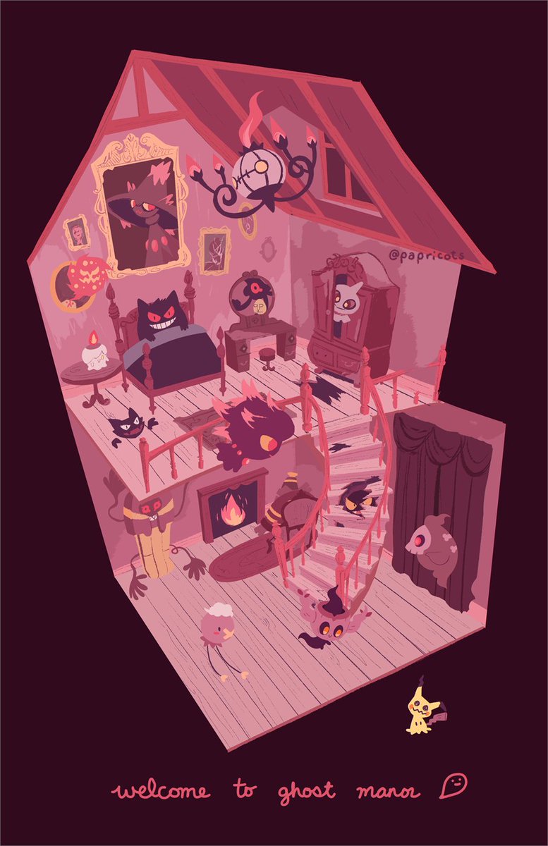 papricots's tweet image. welcome to ghost manor 🎃
