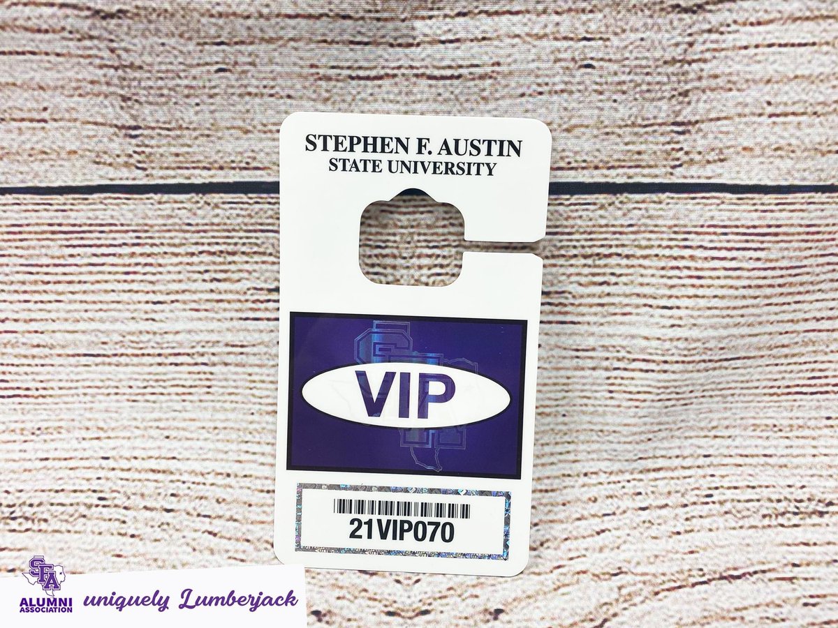 Hey, 'Jacks! Want to be able to park anywhere on campus?!

Here is your chance! Bid today on this VIP parking pass. 🤩👇

Visit SFAAlumni.com/auction.