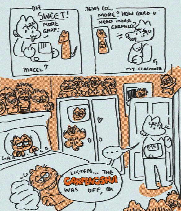 desperate 2 get the right balance of garfield in my bedroom 