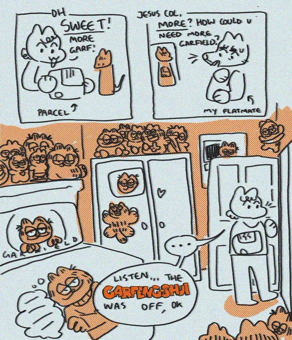 desperate 2 get the right balance of garfield in my bedroom 