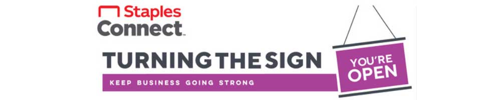 Turning the Sign at Staples
Up tp 25% off select menu printing, and more deals.

For more information: bit.ly/3jki7gY