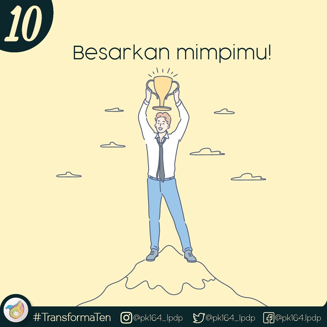 GilangATLM's tweet photo. Bermimpi akan membuatmu fokus dalam hidup dan bekerja keras untuk bisa mewujudkannya. Jangan takut dan kejar terus mimpimu!

@LPDP_RI

#Transformaten #DiriUntukNegeri #SDMUnggulIndonesiaMaju #AkuPastiMengabdi #lpdp #lpdpri #candranayakamadiya #LangkahBeraniMembangunNegeri https://t.co/iglO0uEKCC