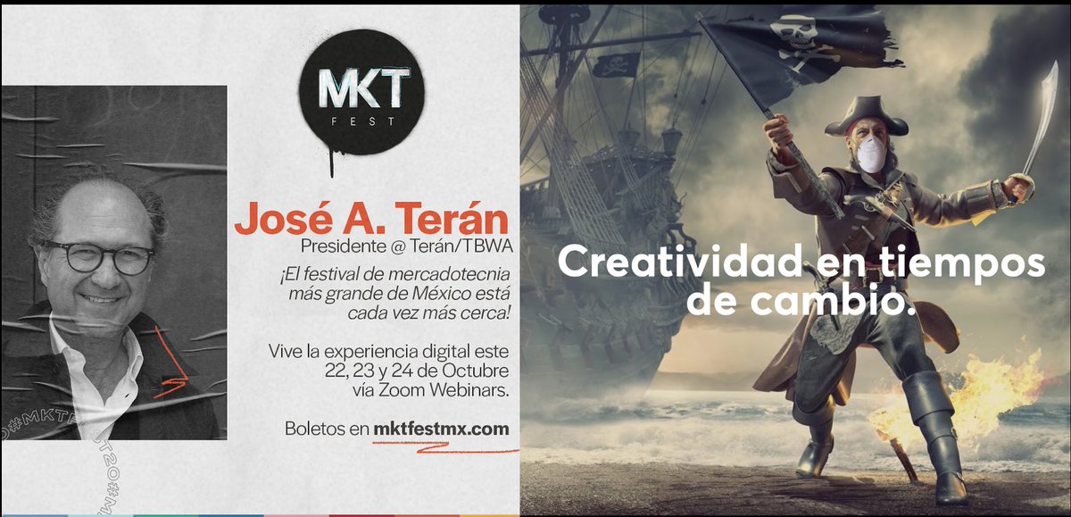 El próximo viernes 23 tendré el gusto de participar en el  <a href="/mktfestmx/">Marketing Fest</a> del Tec de Monterrey con la charla “Creatividad en tiempos de cambio”.