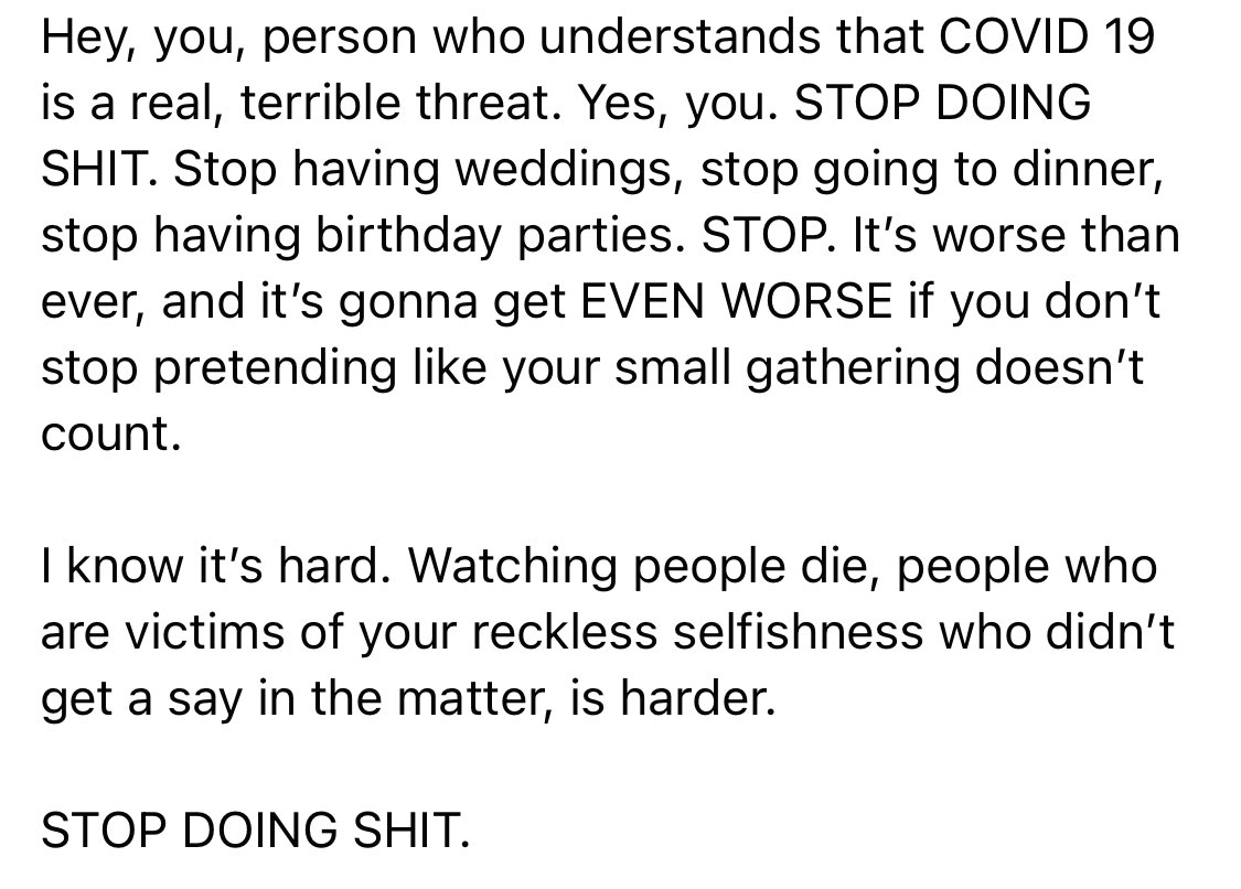 JustinMcElroy's tweet photo. Here is the post I put on Facebook that prompted like a half a dozen people in my town if I was secretly talking about them. I told them it wasn’t a secret. Feel free to share and strike fear into your social channels. https://t.co/2dKA2bOPy0