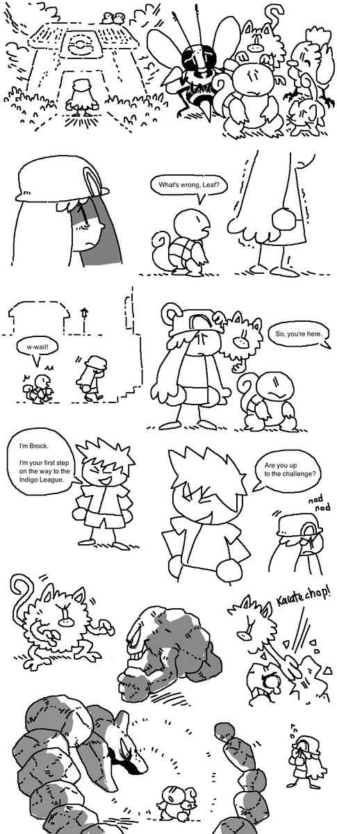 Thank you all for your kind words on the first page of my pokemon comic! I really appreciate it. I'll try to go far! 
Here is Part 2
#pokemon
#comic
#nuzlocke
#mossworm 